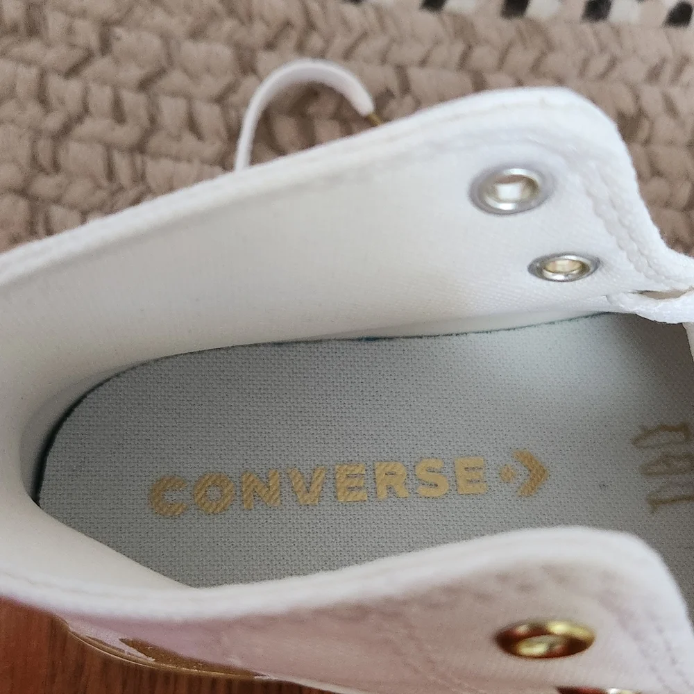 Converse High-Top - White and Gold